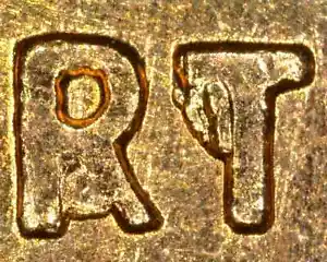 1960D LD Lincoln Memorial Cent "RIT" Die Break Error LDB6-1960D(LD)-002 6SCHM #5 - Picture 1 of 7