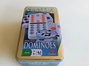 Cardinal Double Twelve Color Dot Mexican Train 91 Dominoes in Collectible Tin. - Picture 1 of 3