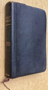 Holy Bible Scofield Reference Edition KJV 1945 KJV Oxford Black Morocco Leather - Picture 1 of 8