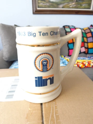 Fighting Illini 1983 Big Ten Champs 1984 Rose Bowl COLLECTIBLE DRINKING MUG USA Cover