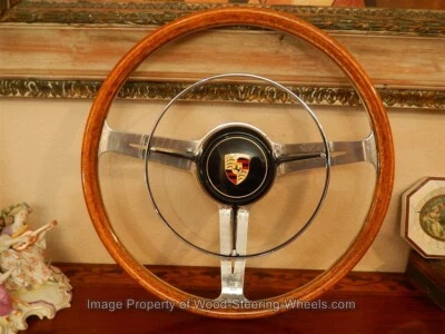 Se adapta a Porsche 911 - 912 Volante Les LESTON - Madera de musgo Stirling 40 CM NOS Foto 1 de 4