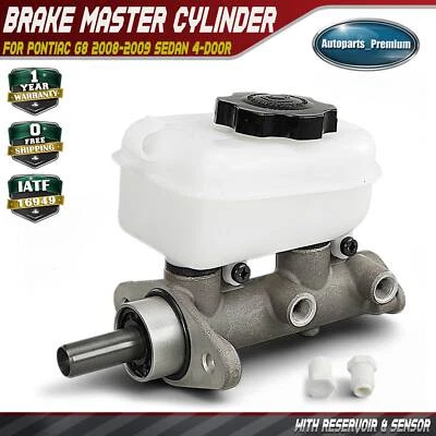 Aluminum Brake Master Cylinder with Reservoir & Sensor for Pontiac G8 2008-2009 - Image 1 of 4