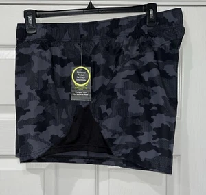 NUOVO pantaloncino donna Athletic Works stampa mimetica grigio XXXL allenamento corsa - Foto 1 di 9