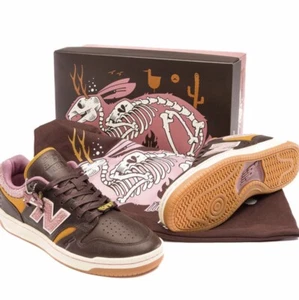7M / 8.5W New Balance 480 x 303 Boards x Jeremy Fish Collab Silly Pink Bunny NEW - Picture 1 of 18
