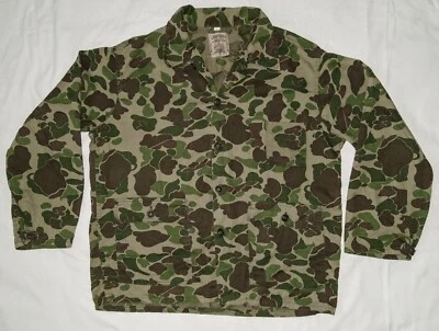 Herters USA Hudson Bay Duck Camo Guide Field Jacket Shirt, Size L, Vintage Nice! - Image 1 of 4