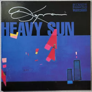 DANIEL LANOIS signed HEAVY SUN Blue Vinyl Album Cover handsigniert Beckett BAS - Bild 1 von 4