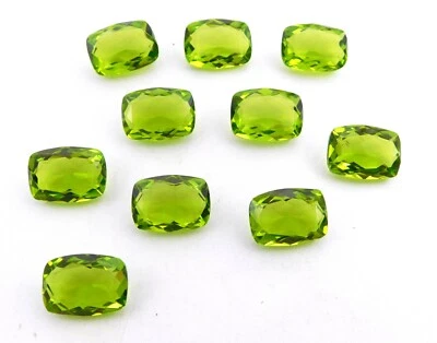 13X18 MM Lab Created Peridot Cushion Cut Lot Loose Gemstone For Jewelry P-2166 - Image 1 of 3