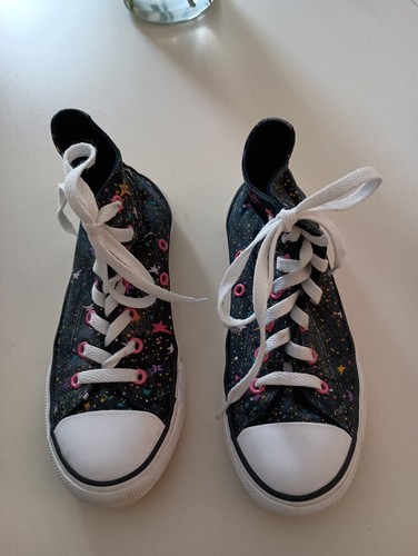 Sneakers alte Converse All Star Chuck Taylor Youth taglia 3 junior ragazze stelle
