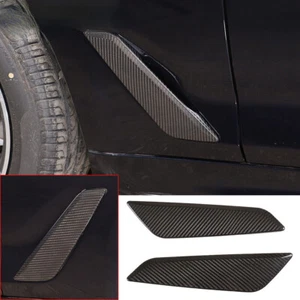Real Carbon Fiber Side Fender Air Vent Outlet Cover For BMW 5 Series G30 2018-23 - Foto 1 di 11