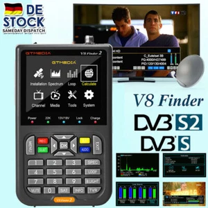 PROFI Sat Finder GTMEDIA V8 Satelliten Messgerät SATFINDER DVB-S/S2/S2X,3.5"LCD - Bild 1 von 18