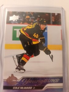 23-24 2023-24 Upper Deck 1 Cole McWard ROOKIE Young Guns #244-Canucks