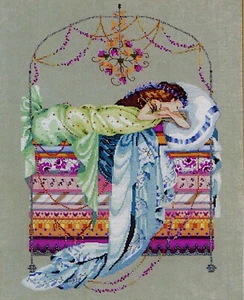 Kit Princesa Durmiente Punto de Cruz Tabla Cuentas Trenza Mirabilia Corbett MD123 - Imagen 1 de 4