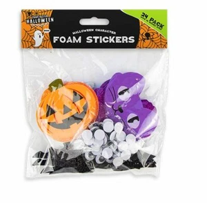 Juego de pegatinas de espuma para manualidades de Halloween ojos googly (paquete de 24) - Imagen 1 de 1