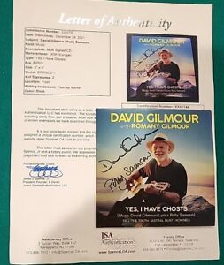 David Gilmour Pink Floyd Signed CD Cover JSA LOA