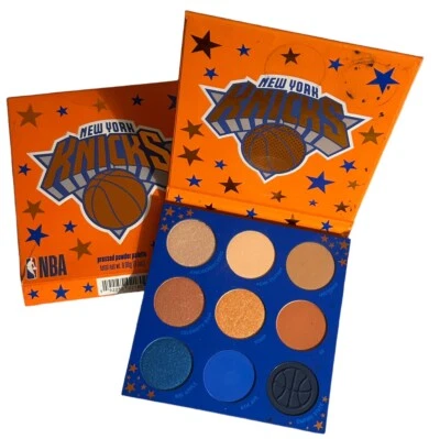 COLOURPOP x NBA New York Knicks Pressed Eye Face Powder Palette + Glittery Gel - Image 1 of 4