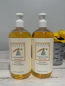 Crabtree & Evelyn Hand Wash Gardeners Hand Soap 16.9 fl oz 2 Bottles Retired - Picture 1 of 3