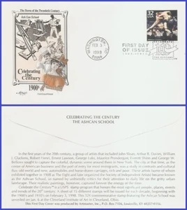 USA3 #3182h U/A ARTMASTER FDC 1900 Ash Can Painters - Bild 1 von 1