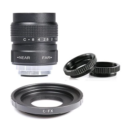 Fujian 25mm f/1.4 CCTV Movie Lens for Fuji Fujifilm XT1 XT10 XA2 A3 X-Pro1 X-Pro - Image 1 of 4