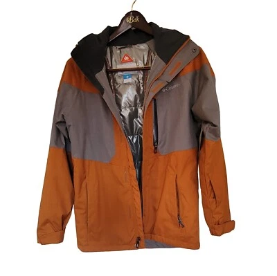COLUMBIA Men's Omni Heat Insulated Thermarator Jacket Coat Grey Orange Size S~M - Image 1 of 4