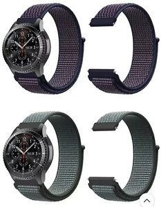 Samsung Galaxy Watch 3 Active 42 mm 46 mm S3 bracelet nylon bracelet sport 20/22 mm - Photo 1 sur 12