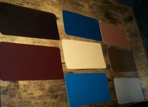 1929 Marmon auto Acme Paint Chips set 16 trucioli da 2,5" x 4,5"+mix info - Foto 1 di 4