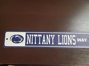 New NCAA Penn State Nittany Lions Way Street Sign 3.75x19 By Wincraft - Picture 1 of 4