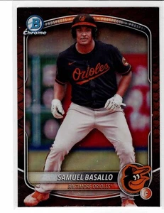 Samuel Basallo Baltimore Repitillian Refractor 2025 Bowman Cromo **** - Imagen 1 de 3