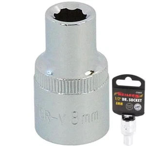 Neilsen 1/2" Drive Standard Shallow Square Metric Single Socket 8mm - Picture 1 of 3