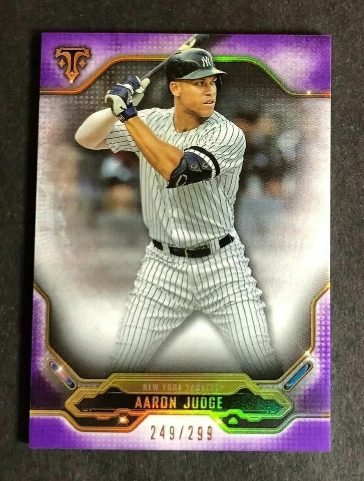 2020 Topps Triple Threads AARON JUDGE PURPLE SP #249/299 Made Yankees #56 - Image 1 of 1