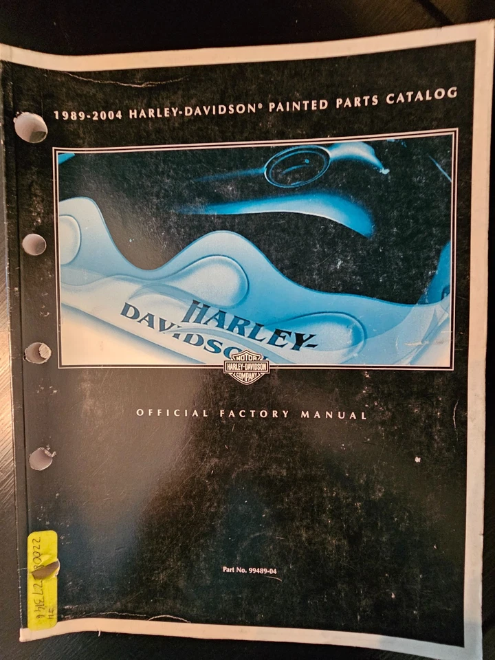 Harley Davison Modelos 1989 a 2004 *Piezas pintadas* Catálogo (99489-04) Usado Foto 1 de 1