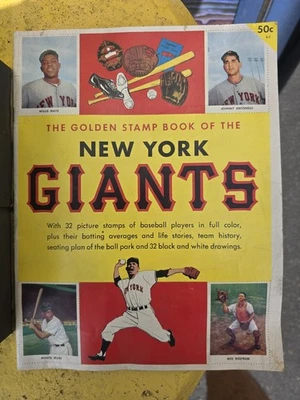 1955 Golden Stamp Book of the New York GIANTS baseball. Great Condition!  - Image 1 of 4