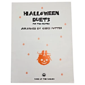 Halloween Duets for Two Flutes Chris Potter Sheet Music Book Duo - Picture 1 of 10