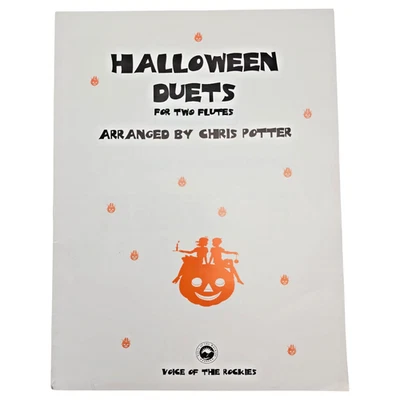 Halloween Duets for Two Flutes Chris Potter Sheet Music Book Duo - Image 1 of 4