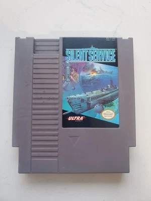 Authentic Nintendo NES Silent Service NES Game Cartridge | Tested & Working - Image 1 of 3