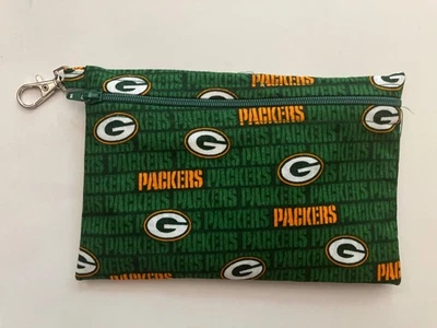 Bolso pequeño con cremallera Green Bay Packers logo Foto 1 de 3