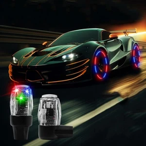 Motorcycle Nighttime Wheel Tyre Tire LED Elbow Socket Design Visibility - Picture 1 of 16
