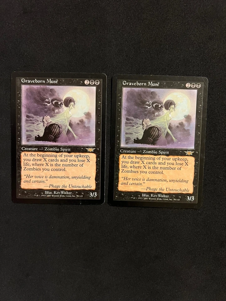 Graveborn Muse x2 [Legions] Magic MTG Cards LP - Image 1 of 2