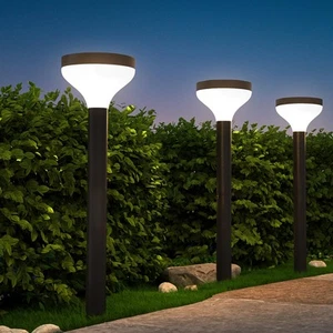 Sunco 6 Pack Round Solar Pathway Lights Outdoor, Super Bright 120 LM, 2CCT 27... - Picture 1 of 7