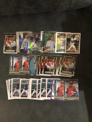 (46) 2010 - 2012 Bryce Harper Tarjeta de Novato Draft REFRACTOR Insertar Lote Phillies RC Foto 1 de 4