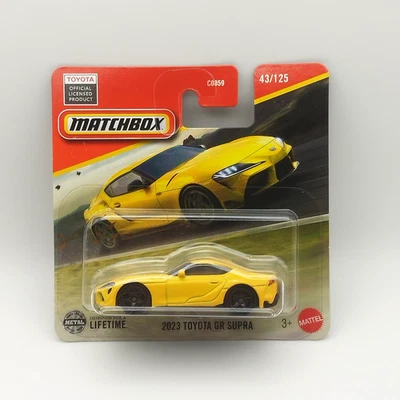 Matchbox Toyota GR Supra MK5 2023 – Jaune – Mainline 2025 - 1/64 – Neuf - Photo 1/4