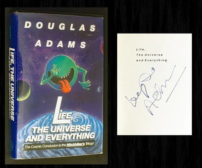 DOUGLAS ADAMS SIGNED - Life, the Universe and Everything - Hitchhiker's Guide! - Image 1 of 4