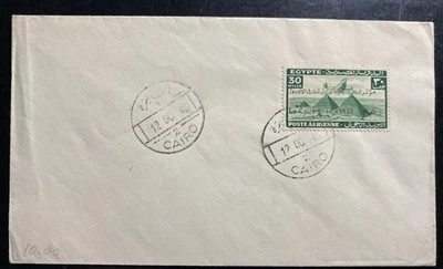 1946 Cairo Egipto Primer Día Cubierta FDC Conferencia Internacional de Aviación Civil Foto 1 de 2