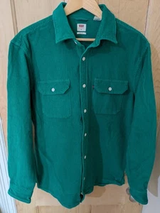 Levi’s Corduroy Shirt Jackson Worker Shirt Mens Size M Green Relaxed Fit - Picture 1 of 11