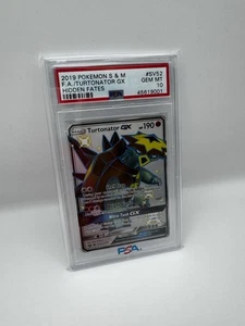 PSA 10 GEM MT- TURTONATOR GX Card SV50/SV94 Pokemon TCG Hidden Fates Shiny Vault - Picture 1 of 1