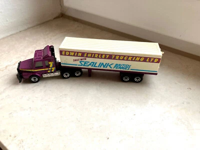 MATCHBOX CONVOY SCANIA T142 TRUCK TRAILER SEALINK FERRIES CONTAINER - Bild 1 von 4