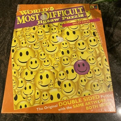 Rompecabezas más difícil del mundo caras sonrientes 529 piezas doble cara nuevo Foto 1 de 4