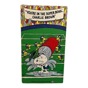 You're In The Super Bowl Charlie Brown Peanuts VHS Video Tape Movie NFL Vintage - Picture 1 of 4