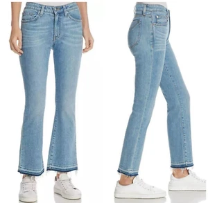 NWT $245 Derek Lam Denim Gia Mid Rise Cropped Flare In Light Wash Size: 30 - Picture 1 of 5
