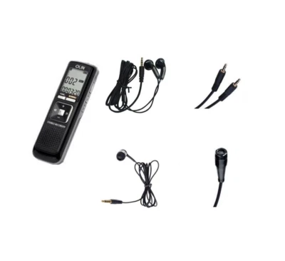 OLIN 1GB Compact Digital Stereo VOICE RECORDER Audio Playback+Mic+EarBuds OVR101 - Image 1 of 2