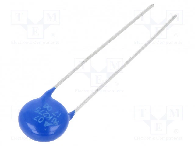 Varistor: Metalloxid 1200A 275VAC 430V THT 350VDC  21J B72207S0271K101 THT Vari - Изображение 1 из 1